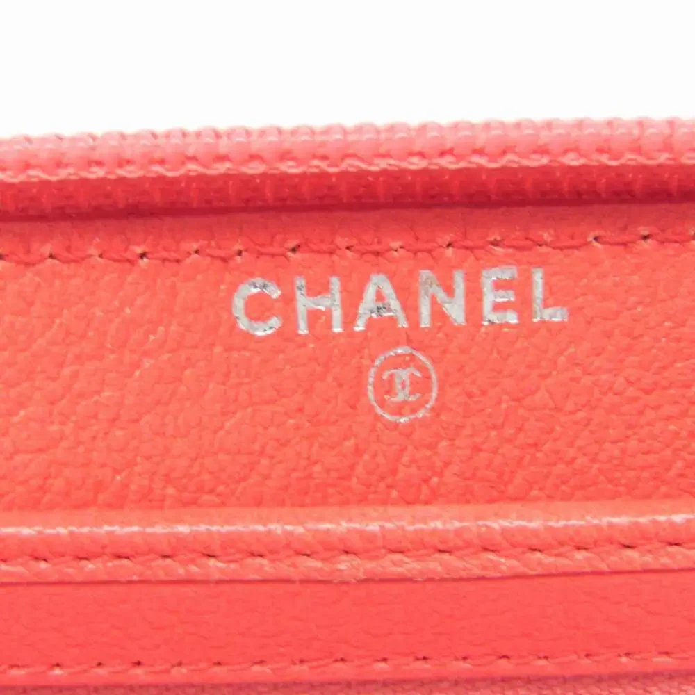 CHANEL Pink Leather Wallet